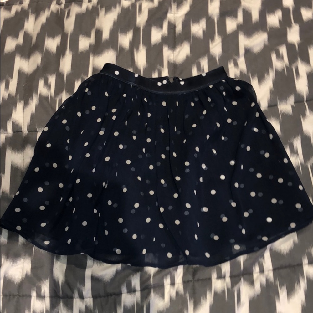 🔘Polka-Dot Navy Blue Skirt🔘